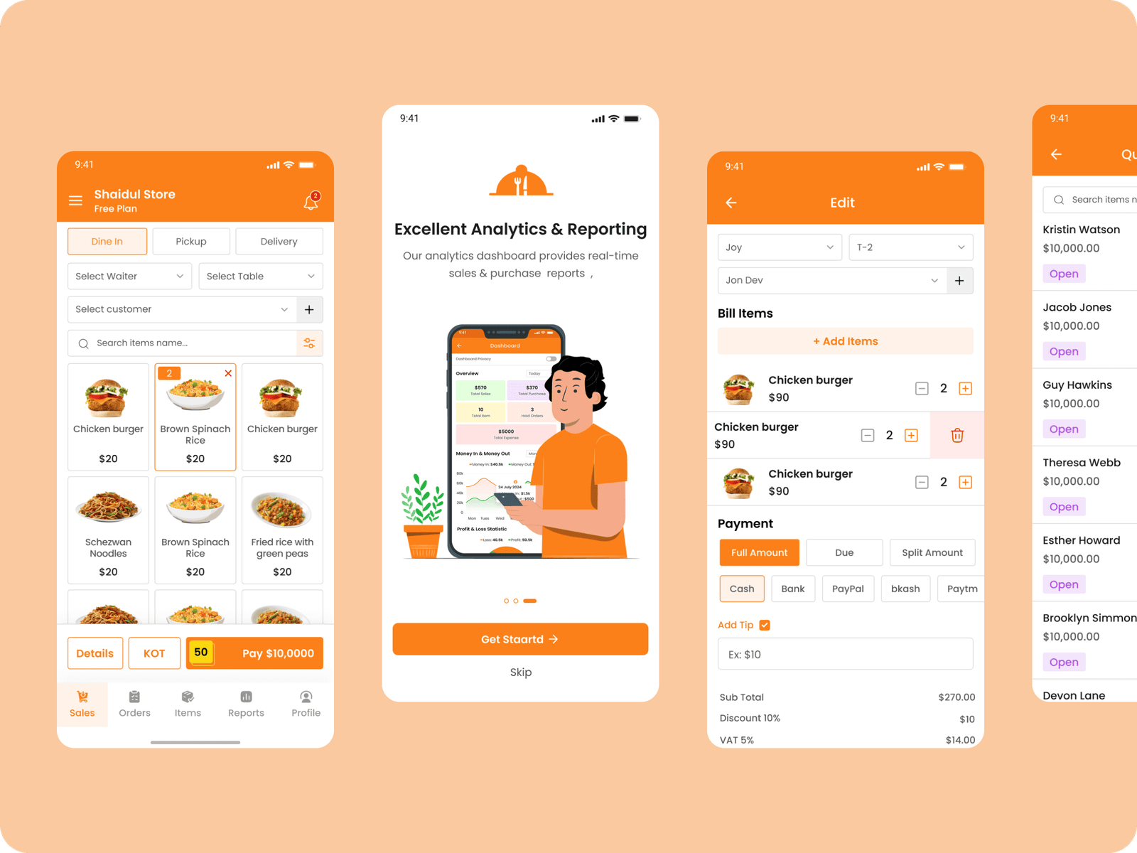 Restaurant App - online Food Ordering Table Booking Restaurant App SaaS