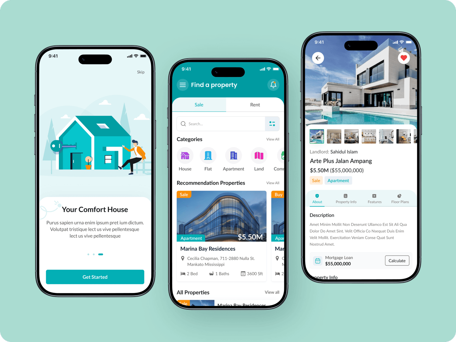 Rentpro-House, Property Rental & Selling Flutter App