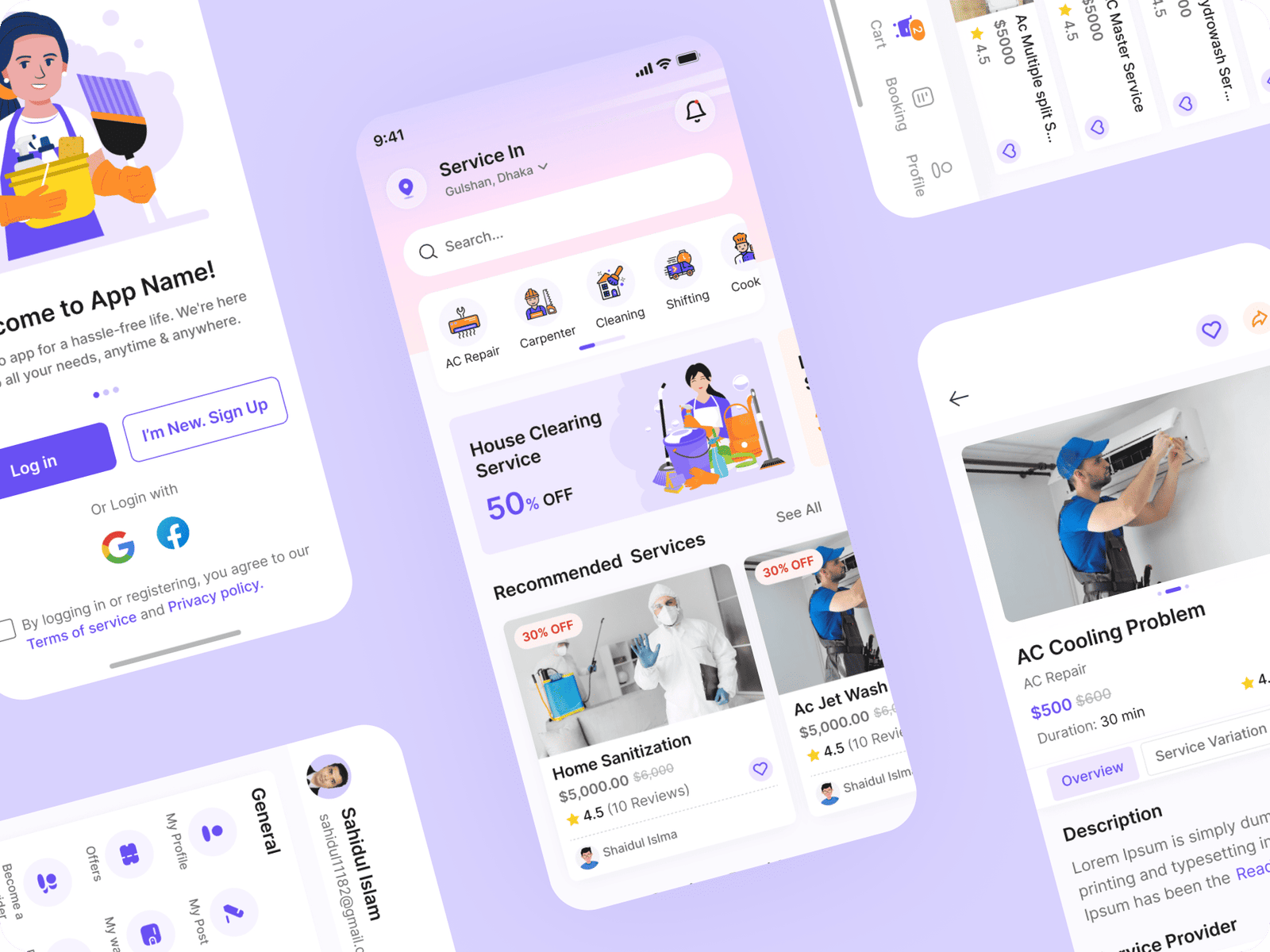 Handyman Service Provider Flutter App For Android & iOS